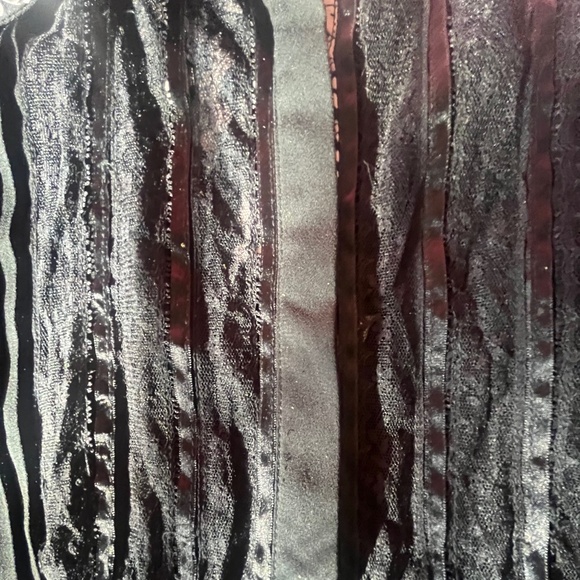 Rag Cie Bohemian Button blouse Black with Pink floral print Bell sleeves - Picture 4 of 10